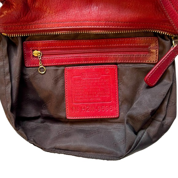 SOLD NOT FOR SALEVintage COACH | Legacy Red Leather Demi Shoulder Bag | 9596 EUC - Picture 7 of 15